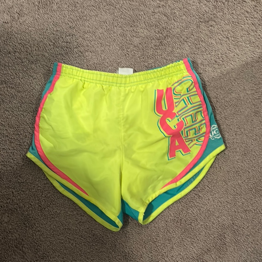 Neon Yellow Varsity Cheer Shorts